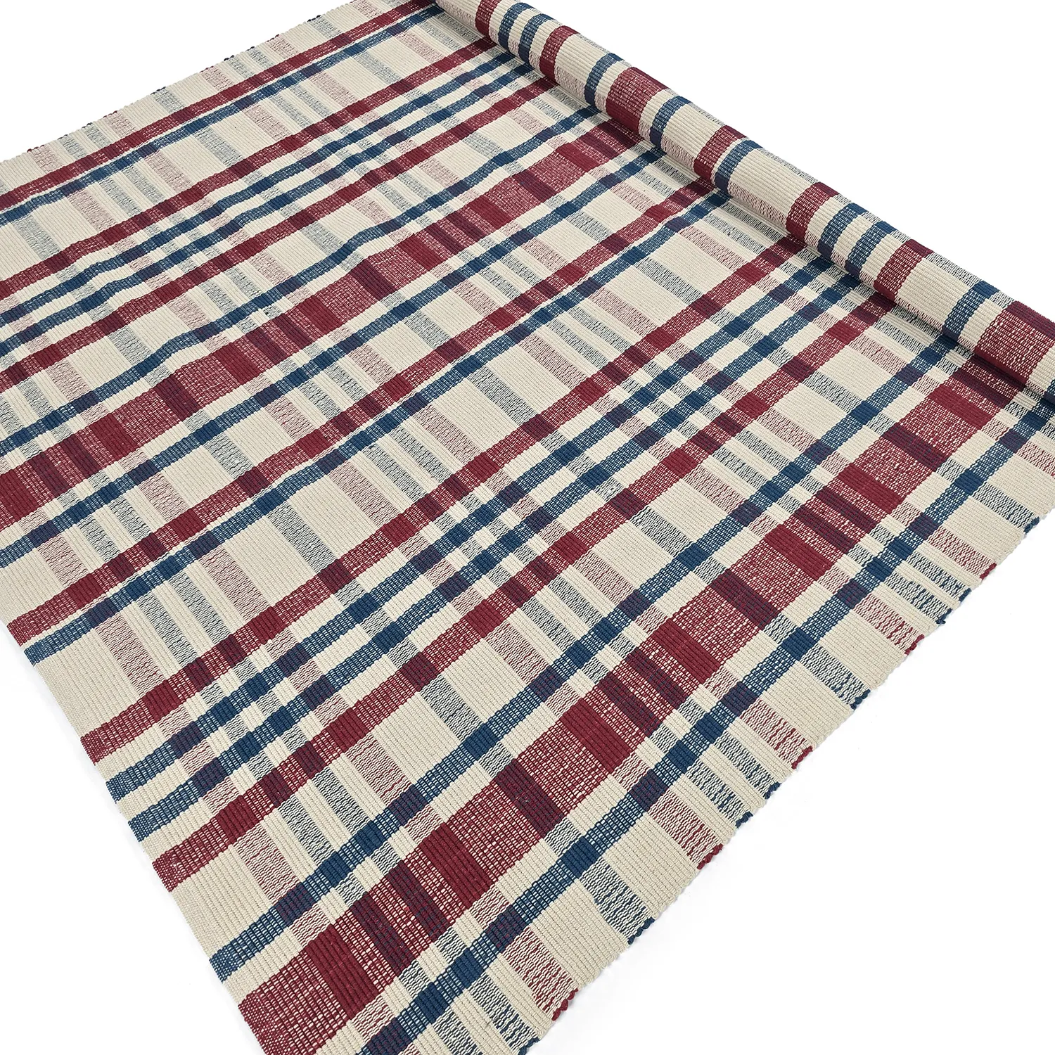 Bavlnený koberec - Husvik (krémový/multicolor)