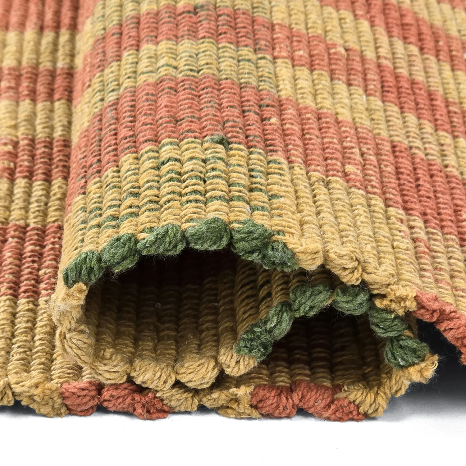 Bavlnený koberec - Husvik (horčicový/multicolor)