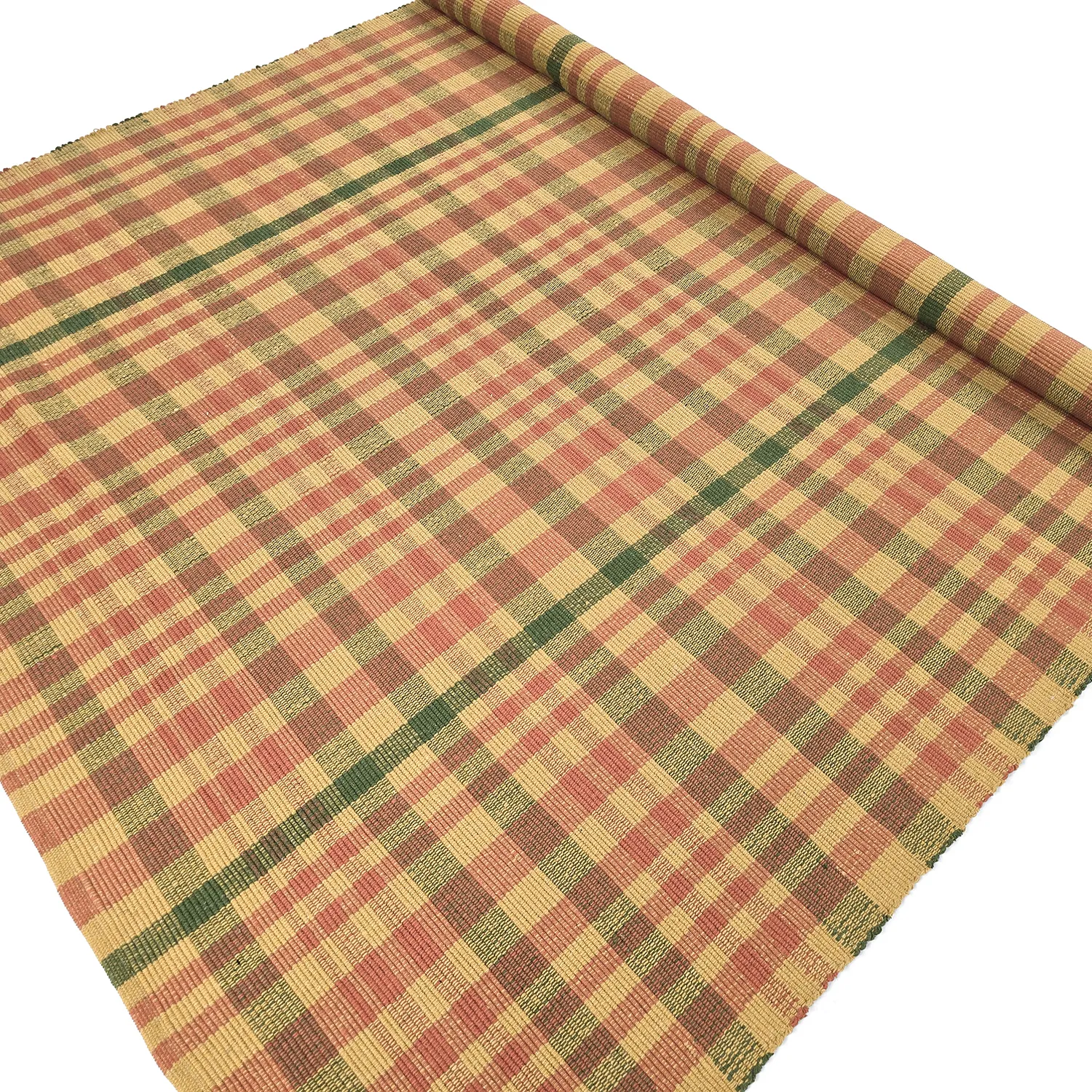 Bavlnený koberec - Husvik (horčicový/multicolor)