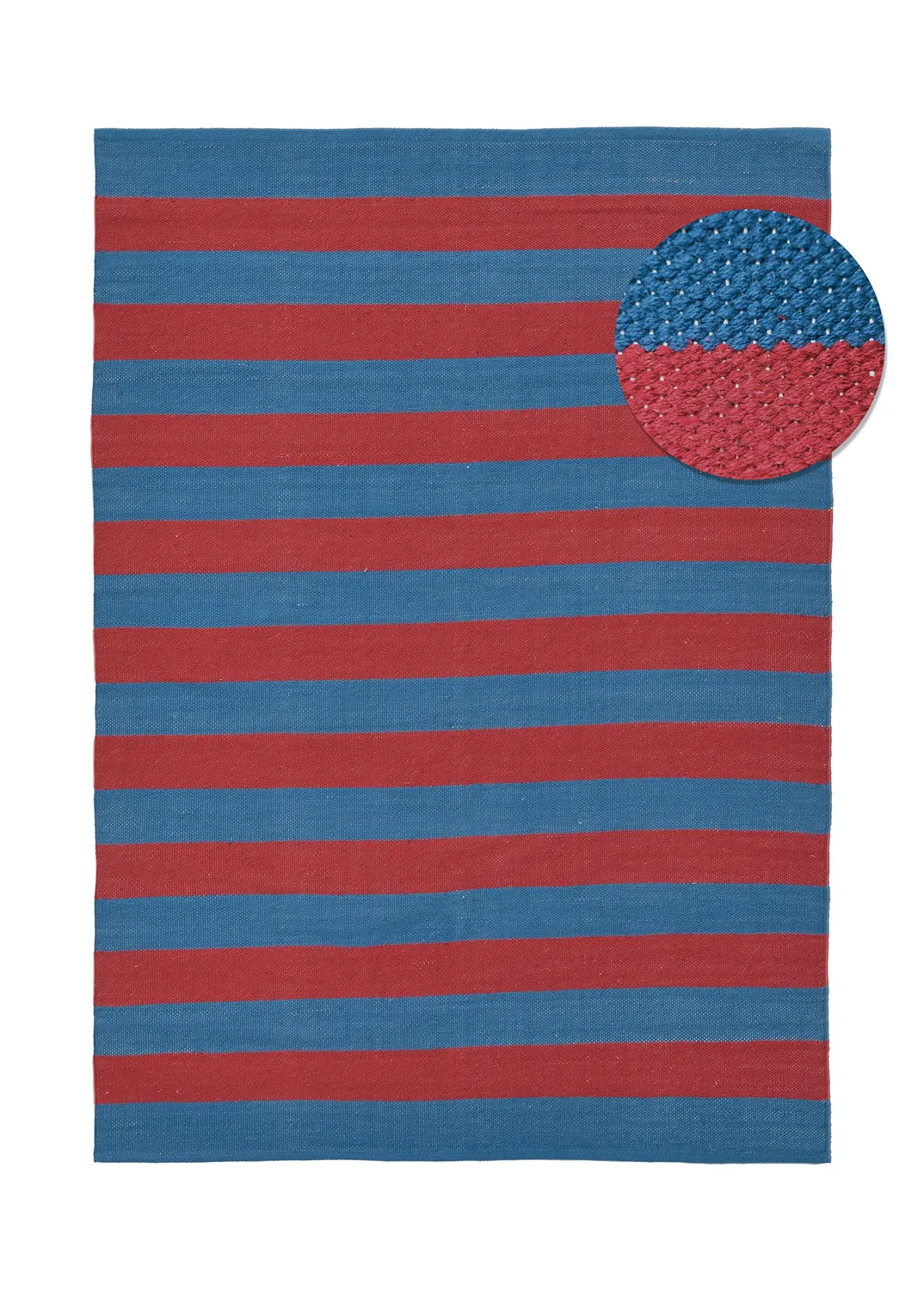 Bavlnený koberec - Nilo (červená/modrá)