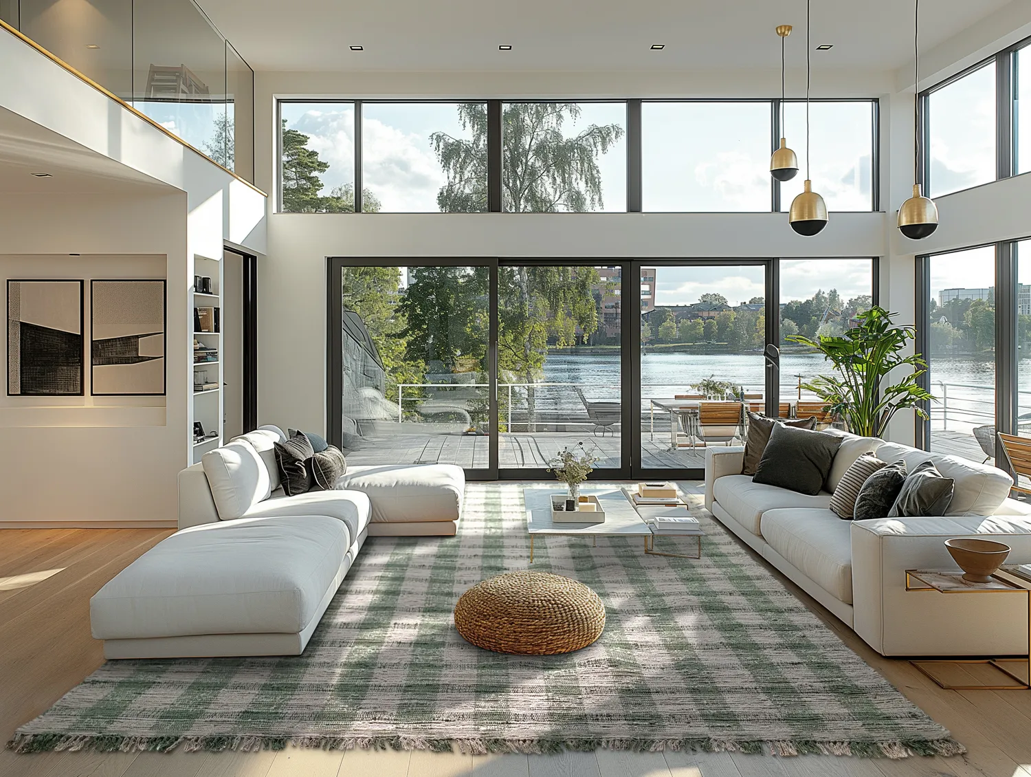 Bavlnený koberec - Noomi (zelený)