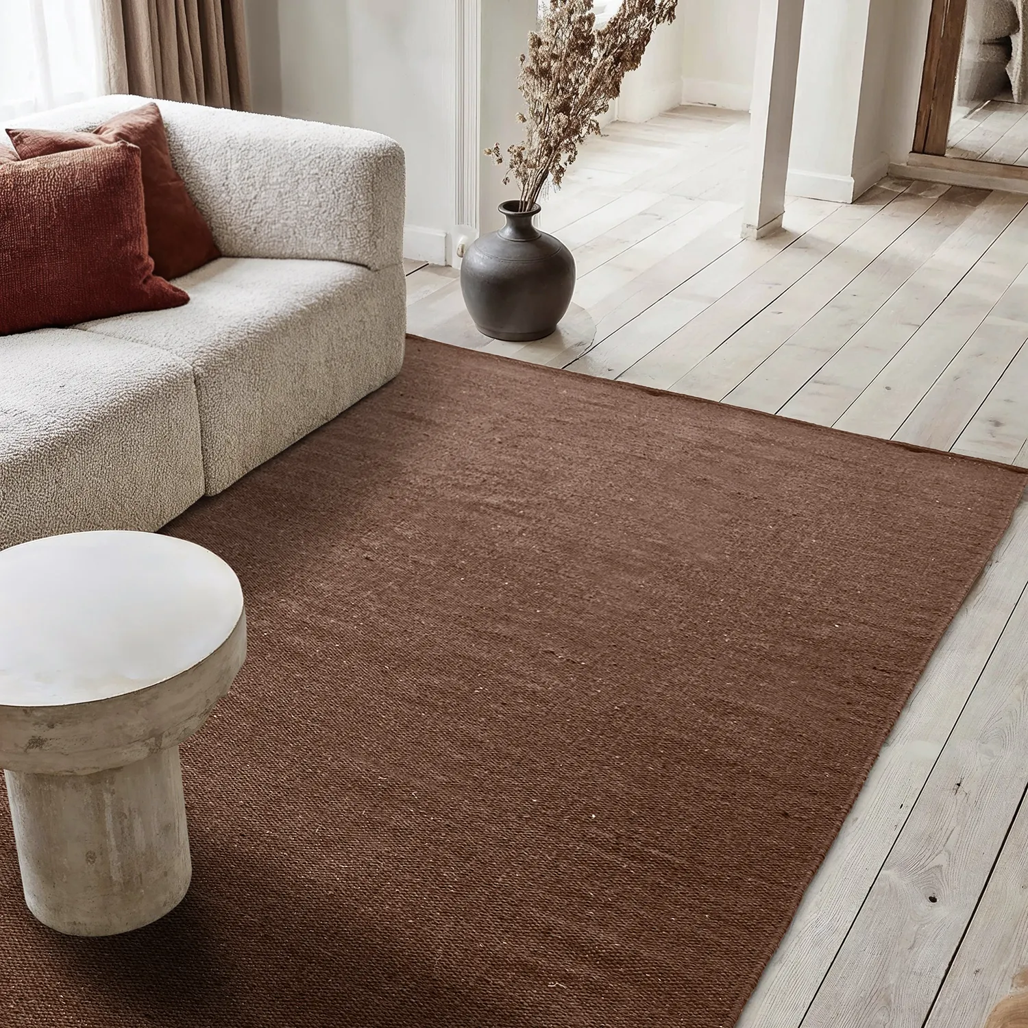 Bavlnený koberec - Rigolet (hnedá)