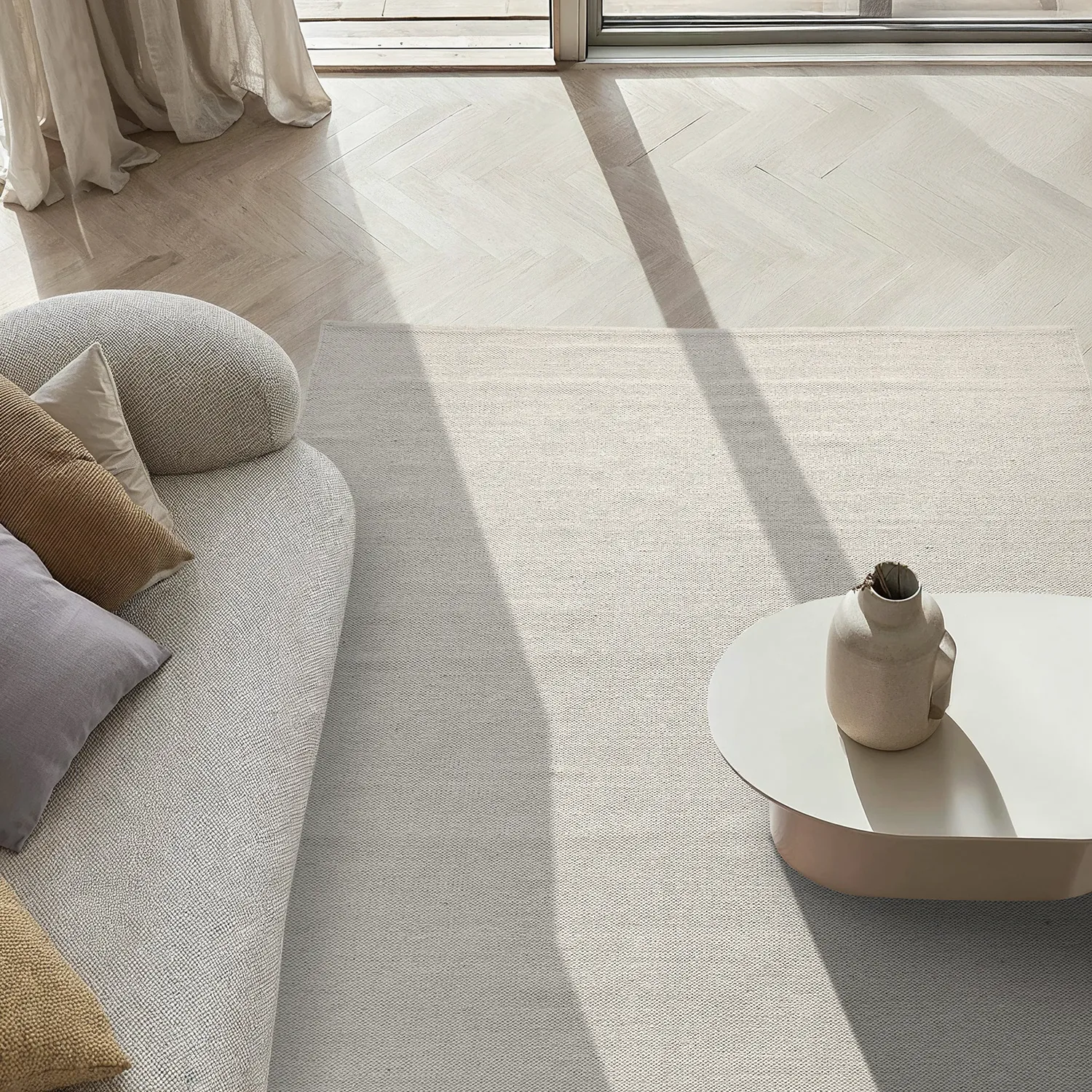 Bavlnený koberec - Rigolet (krémový)