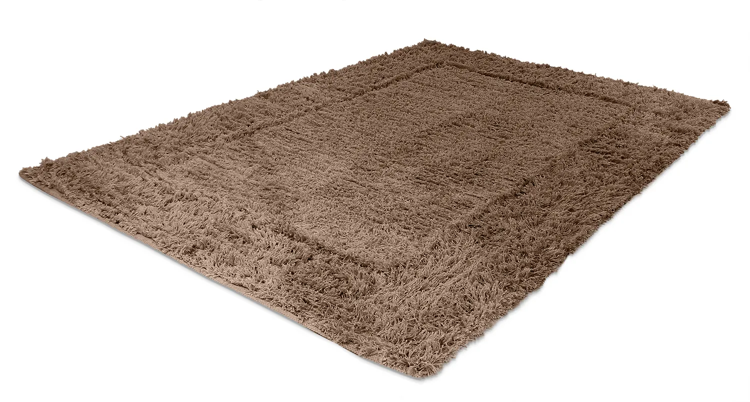 Koberce s dlhým vlasom - Aline Natural Cotton Shaggy (hnedá)