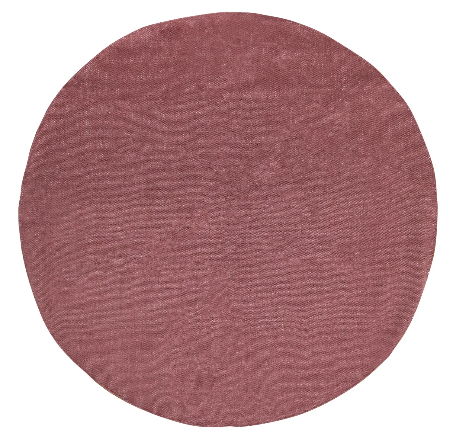 Kruhová bavlnená rohož - Billie (bordová)