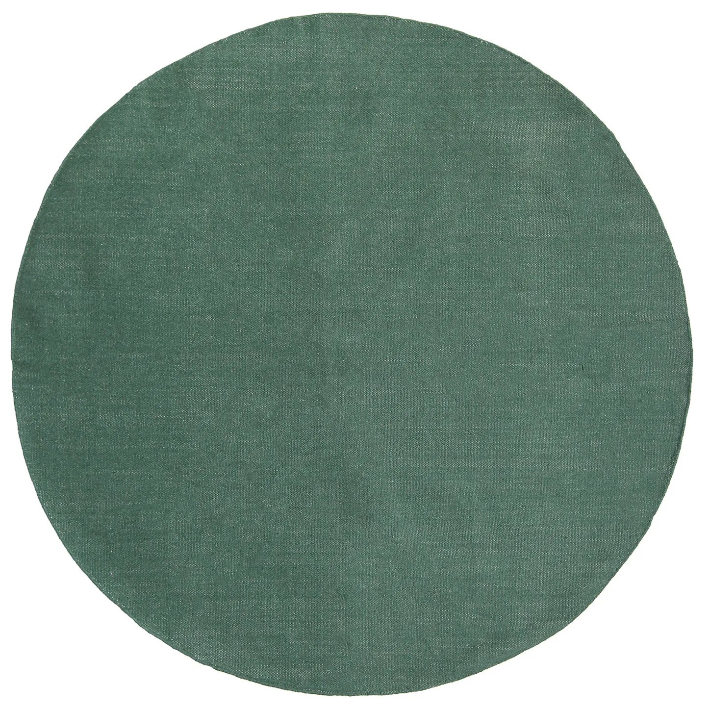 Kruhový bavlnený koberec - Billie (zelený)