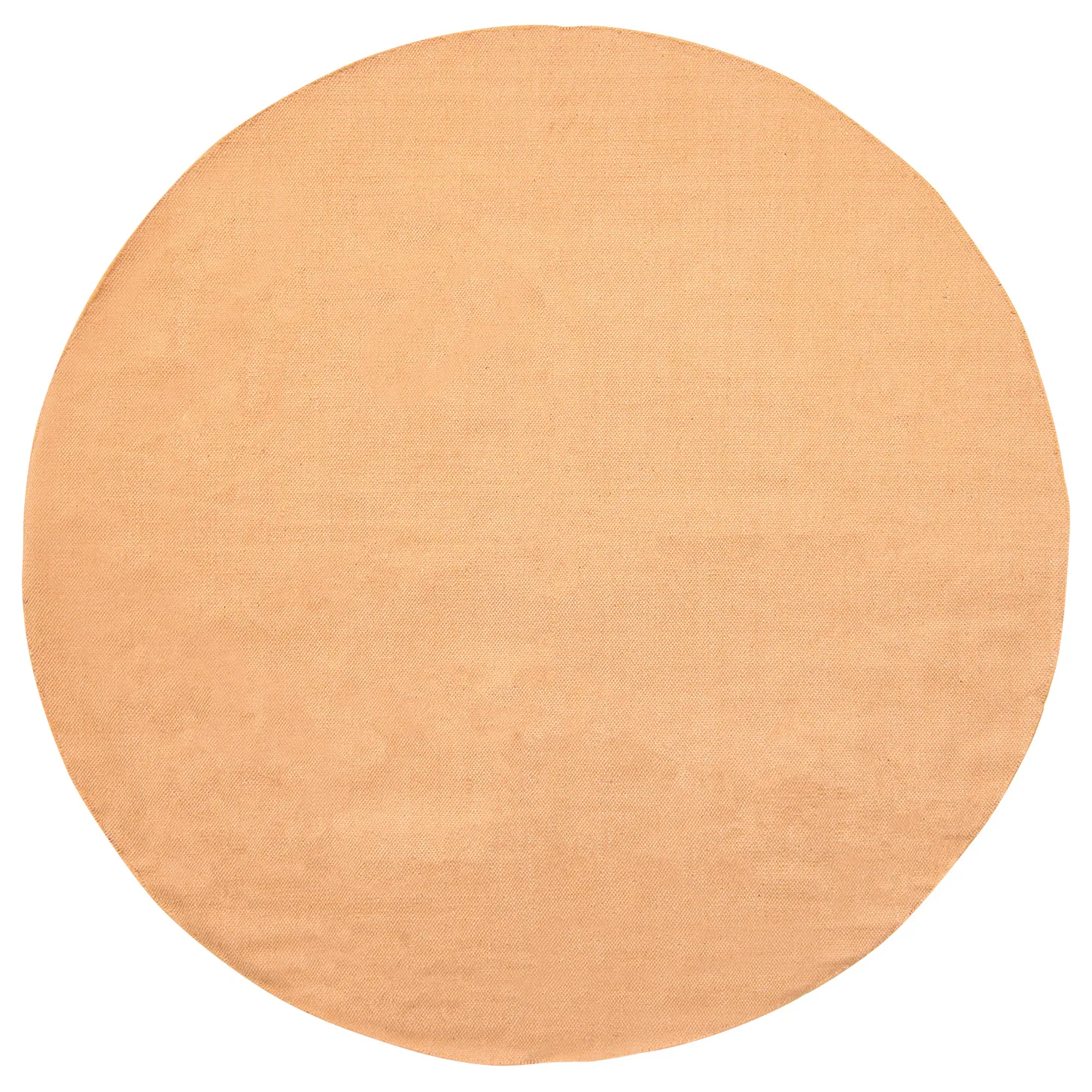 Kruhová bavlnená rohož - Billie (oranžová)
