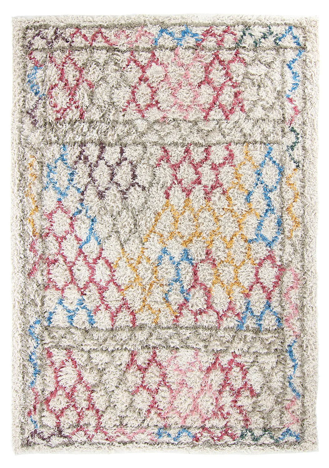 Koberce s dlhým vlasom - Calder Natural Cotton Shaggy (multi)