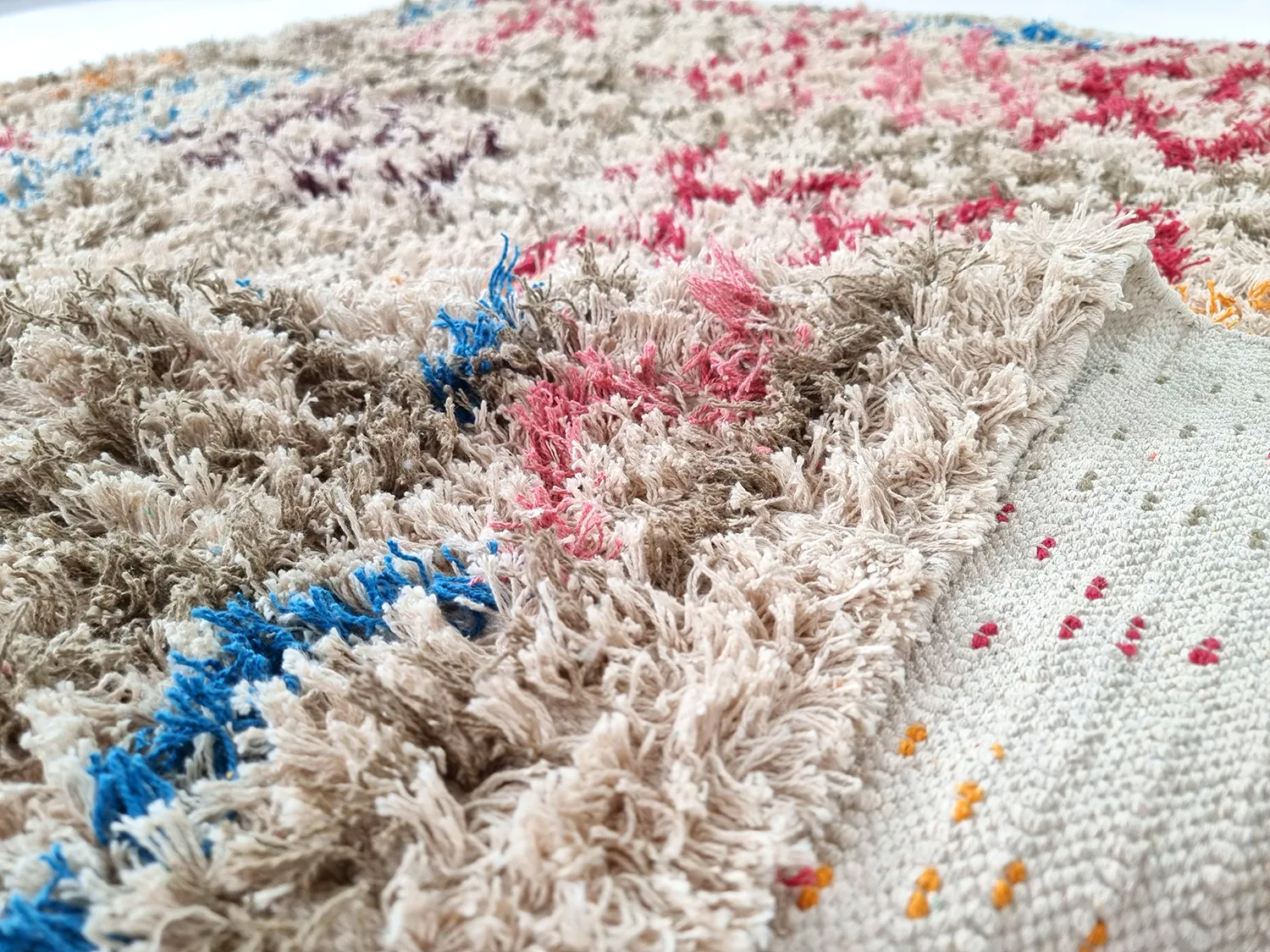 Koberce s dlhým vlasom - Calder Natural Cotton Shaggy (multi)