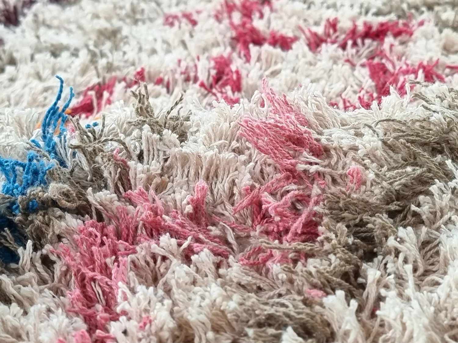 Koberce s dlhým vlasom - Calder Natural Cotton Shaggy (multi)