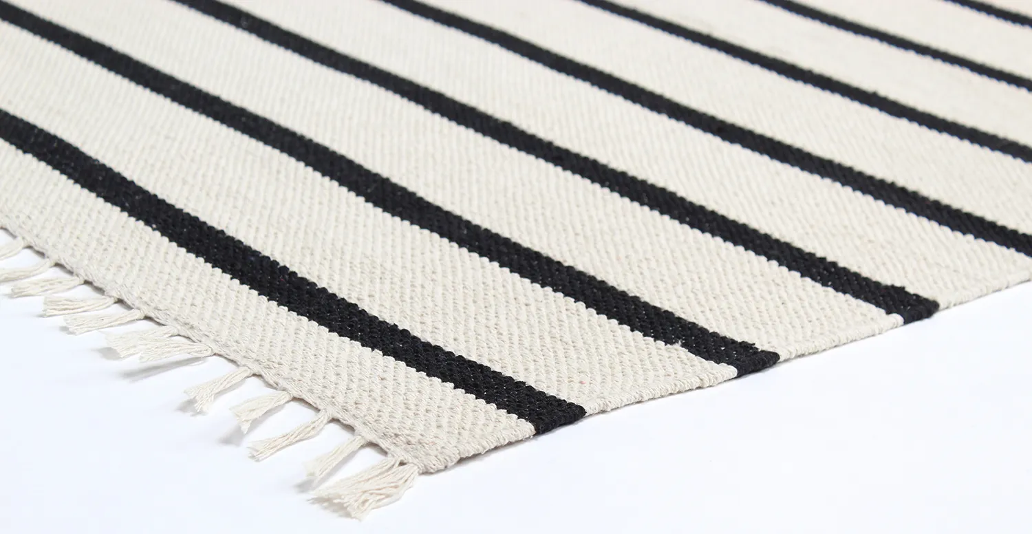Bavlnený koberec - Helle (offwhite/čierny)