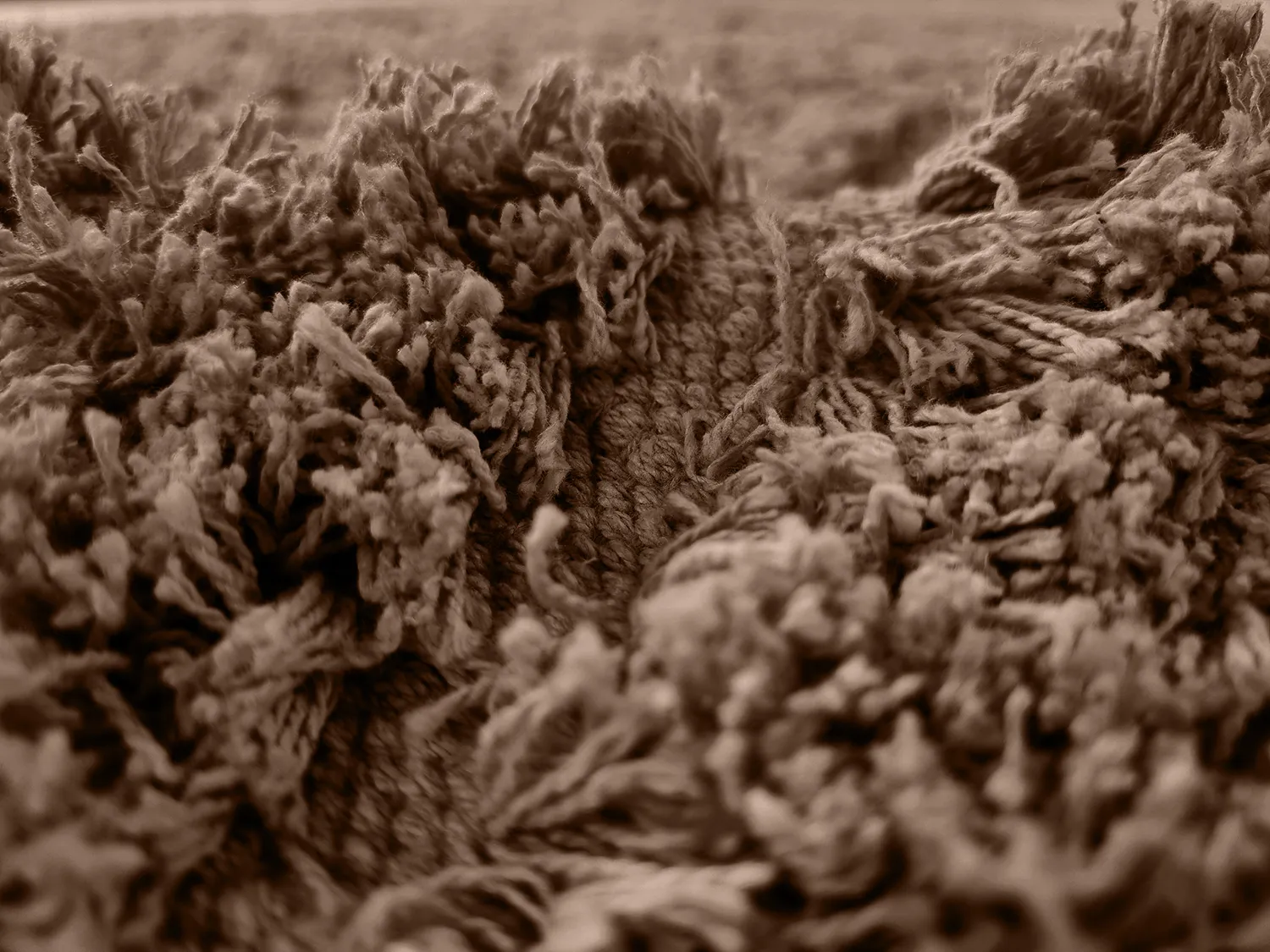 Koberce s dlhým vlasom - Kendra Prírodná bavlna Shaggy (hnedá)