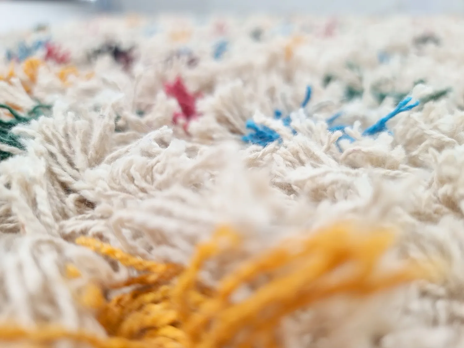 Koberce s dlhým vlasom - Litton Natural Cotton Shaggy (béžová/multi)