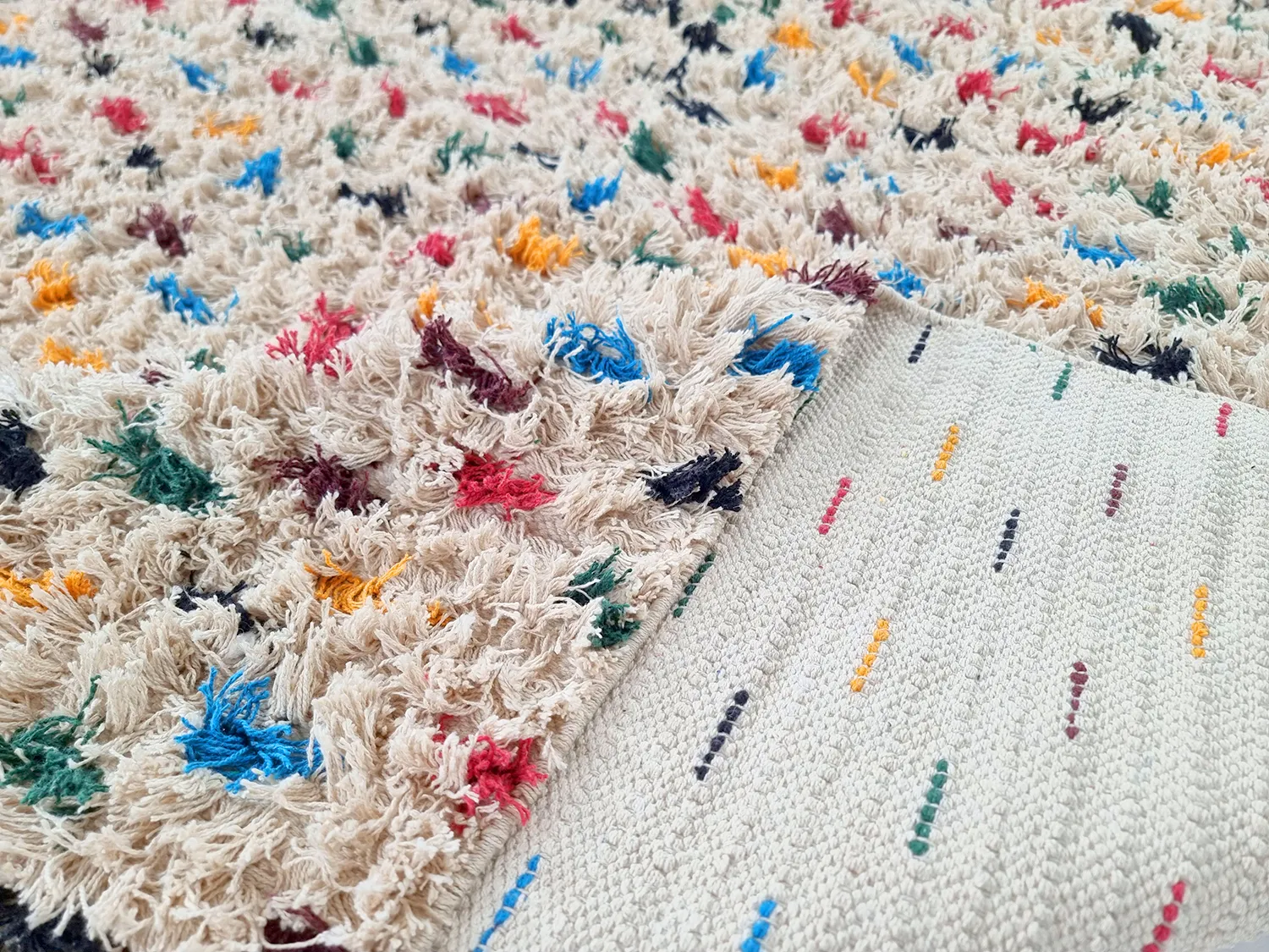 Koberce s dlhým vlasom - Litton Natural Cotton Shaggy (béžová/multi)