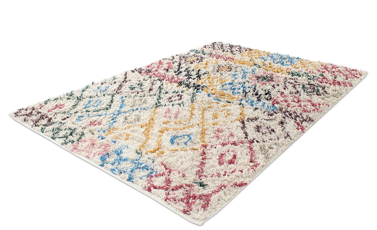Koberce s dlhým vlasom - Maloney Natural Cotton Shaggy (multi)