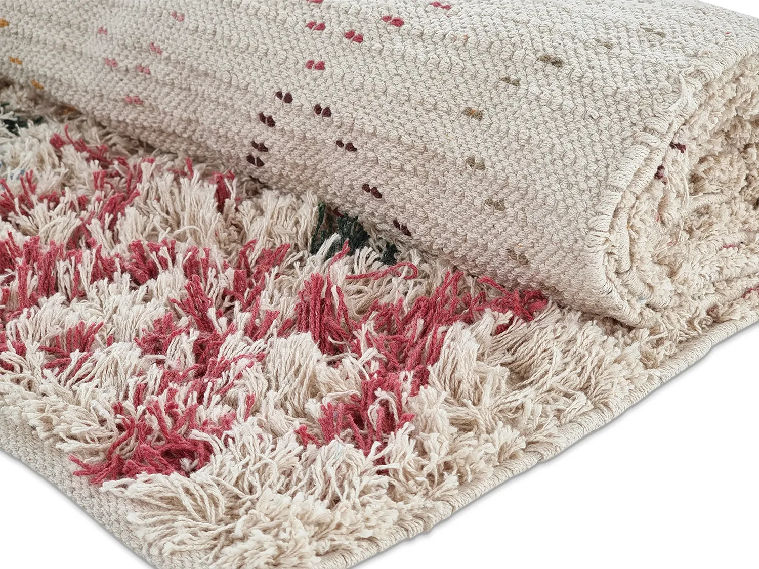 Koberce s dlhým vlasom - Maloney Natural Cotton Shaggy (multi)
