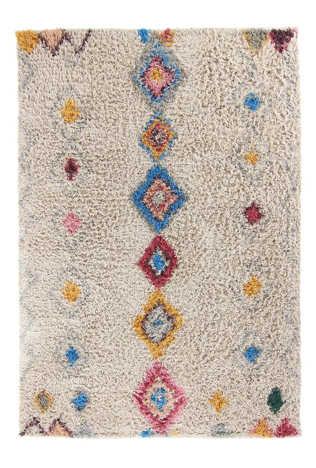 Koberce s dlhým vlasom - Marden Natural Cotton Shaggy (béžová/multi)