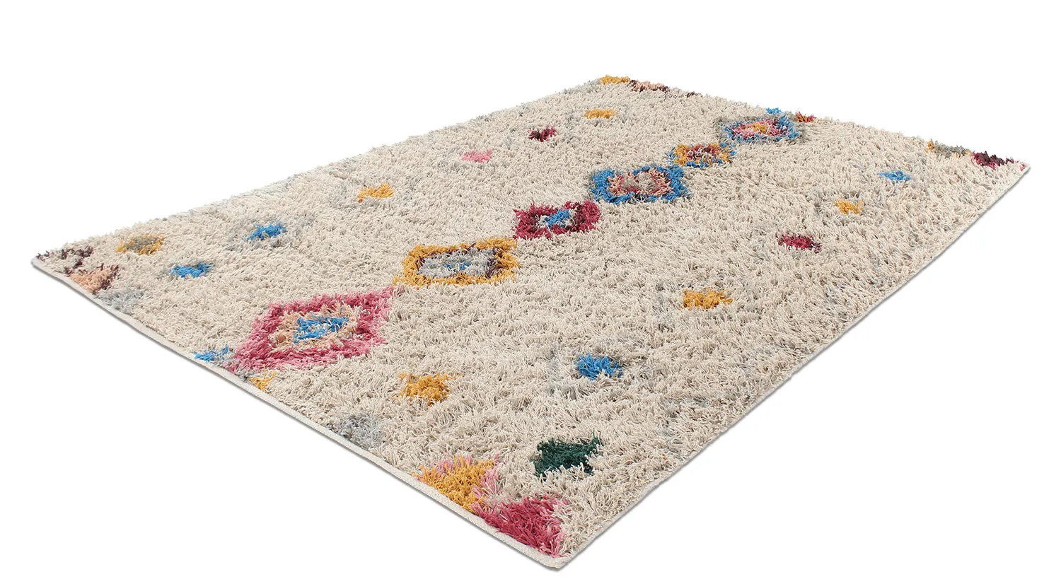 Koberce s dlhým vlasom - Marden Natural Cotton Shaggy (béžová/multi)