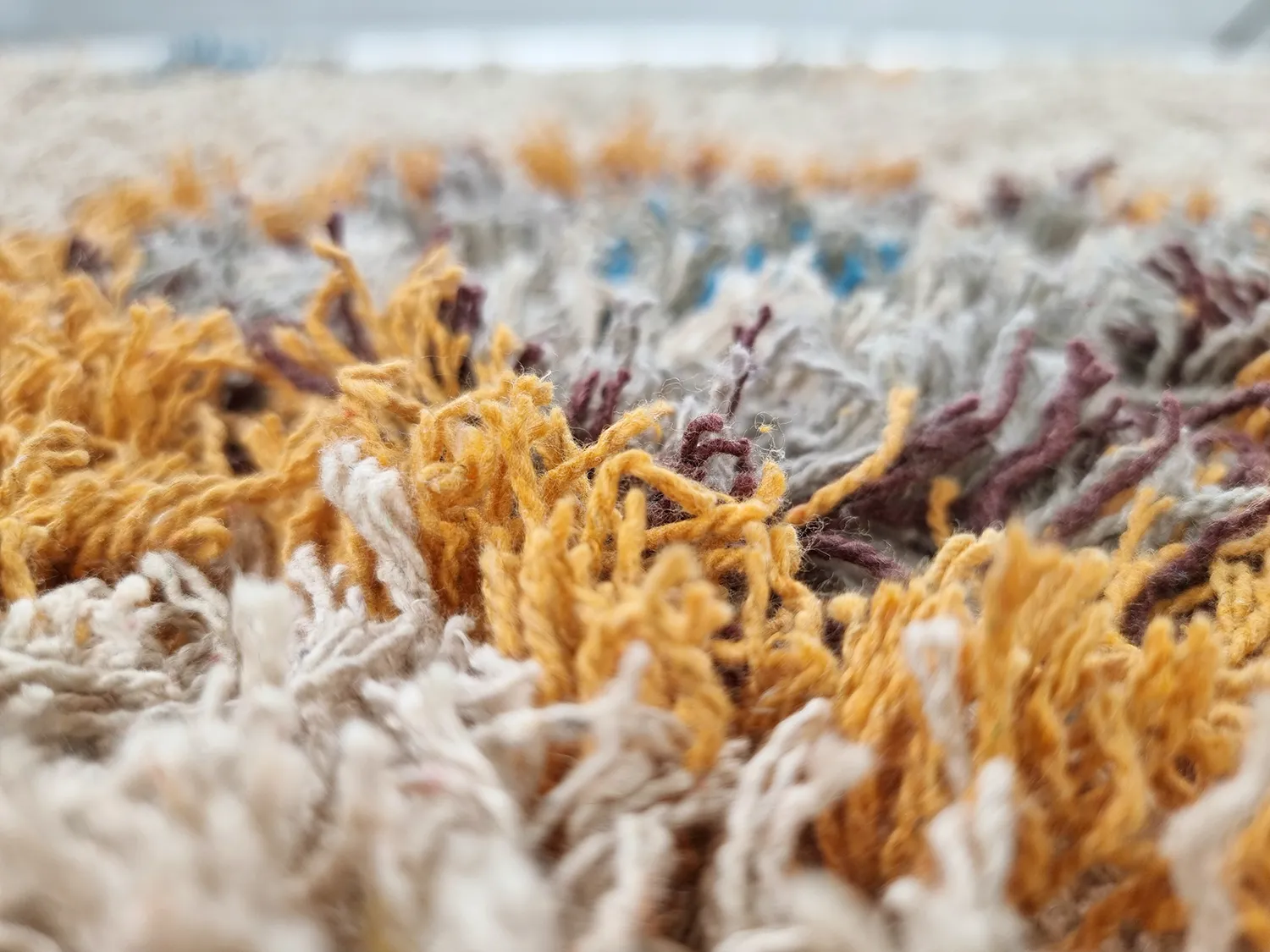 Koberce s dlhým vlasom - Marden Natural Cotton Shaggy (béžová/multi)