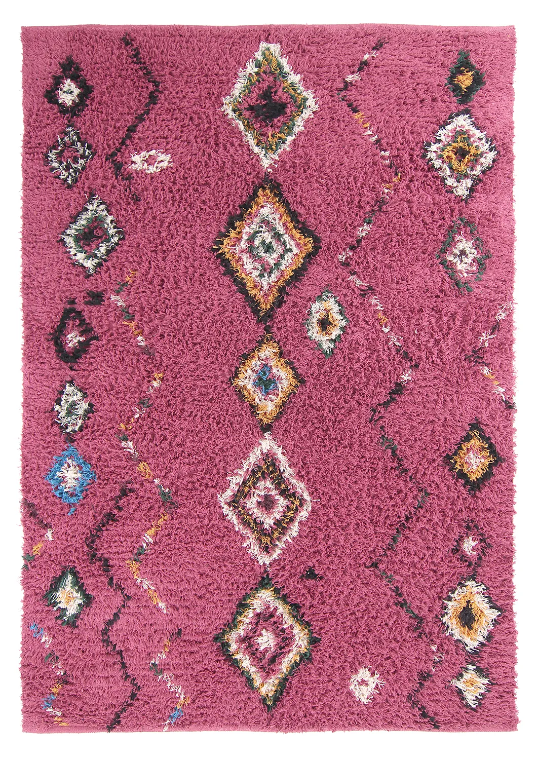 Koberce s dlhým vlasom - Nyle Natural Cotton Shaggy (ružová/multi)