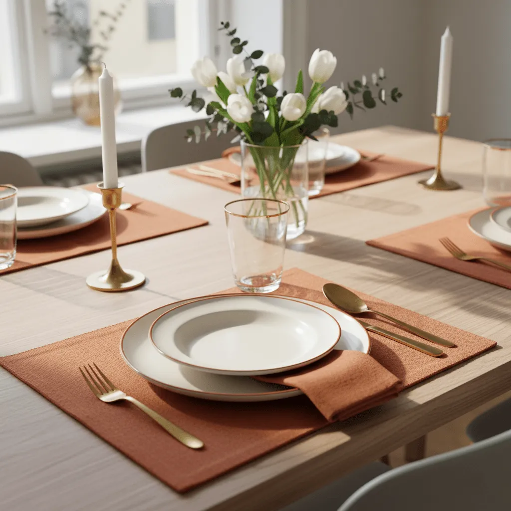 Americký stôl - 2 kusy Niva (svetlohnedá)