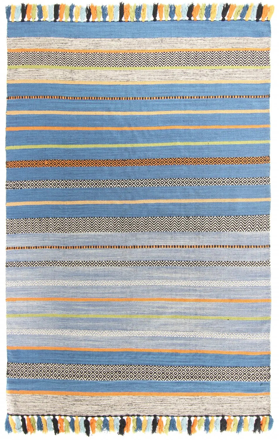 Bavlnený koberec - Bouira (modrý/multi)