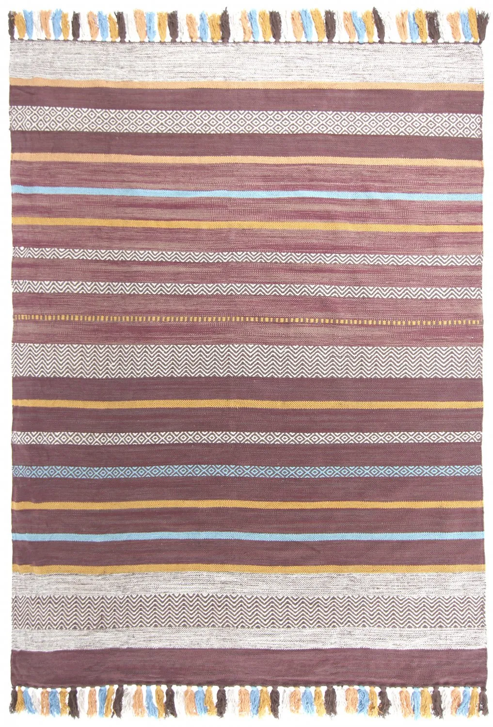 Bavlnený koberec - Bouira (hnedý/multi)