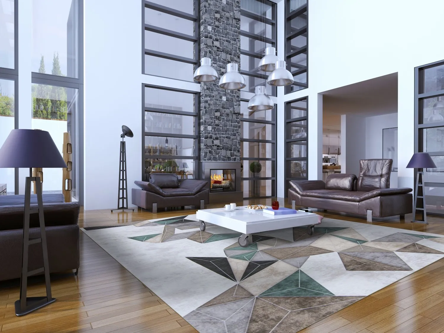 Koberec Wilton - Feres (šedá/bežová/multicolor)