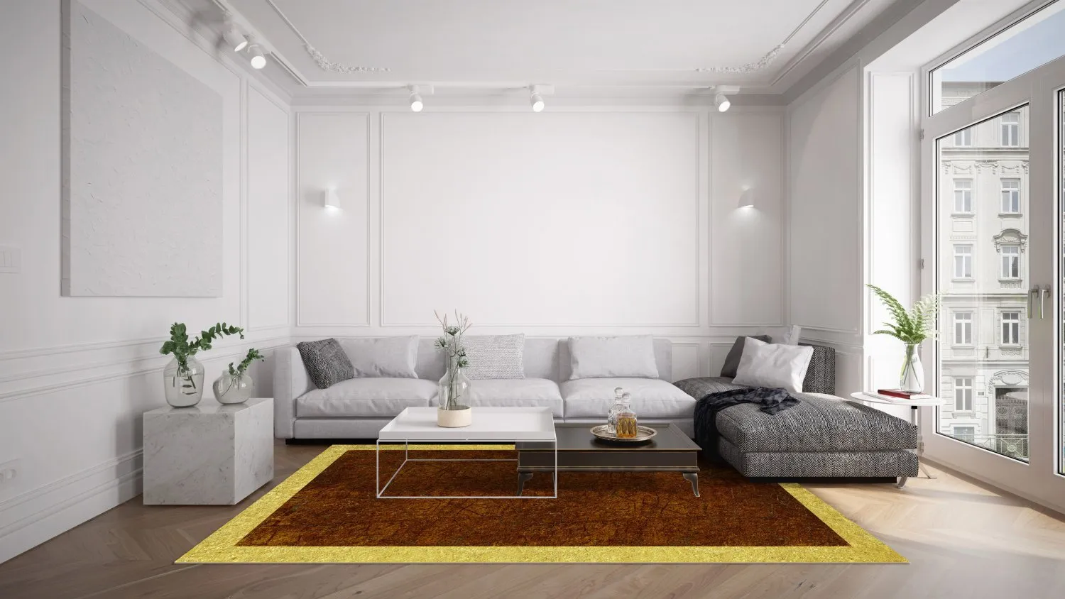 Kruhový koberec - Eliz (hnedý)