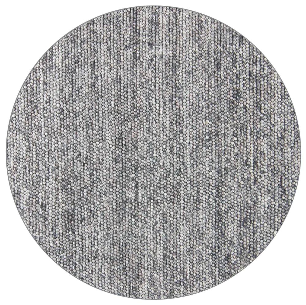 Kulatý koberec - Avafors Wool Bubble (šedý)