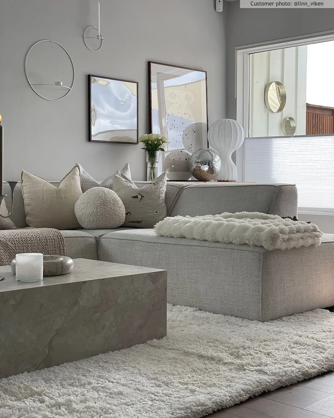 Koberec s dlhým vlasom - Cannes (biely)