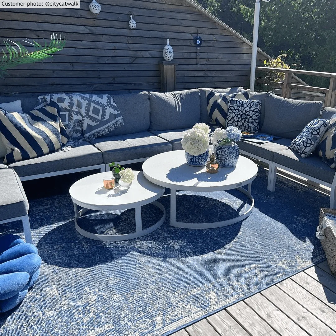 Koberec do interiéru a exteriéru - Brussels Weave (modrá)