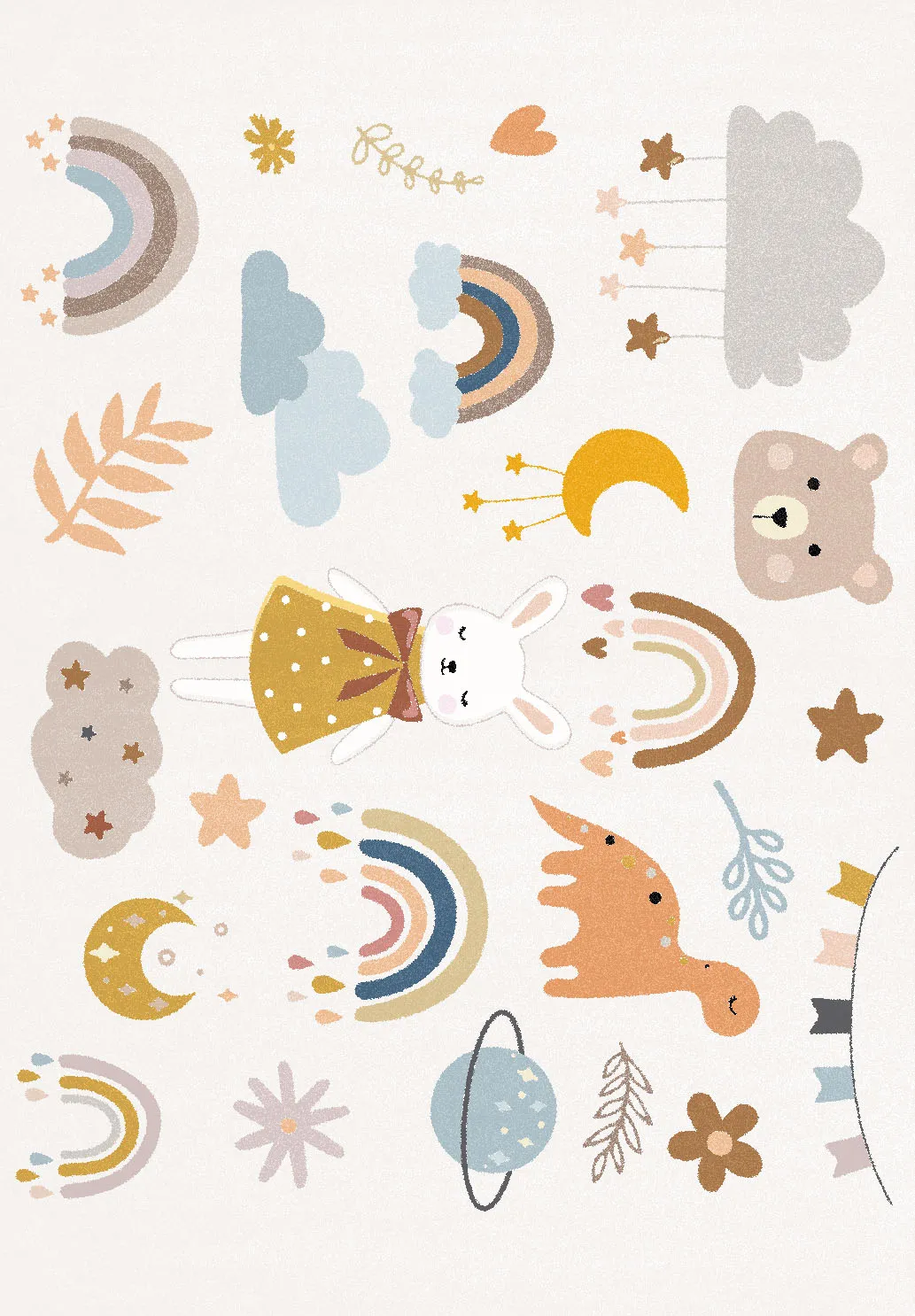 Detský koberec - Danny (viacfarebný)