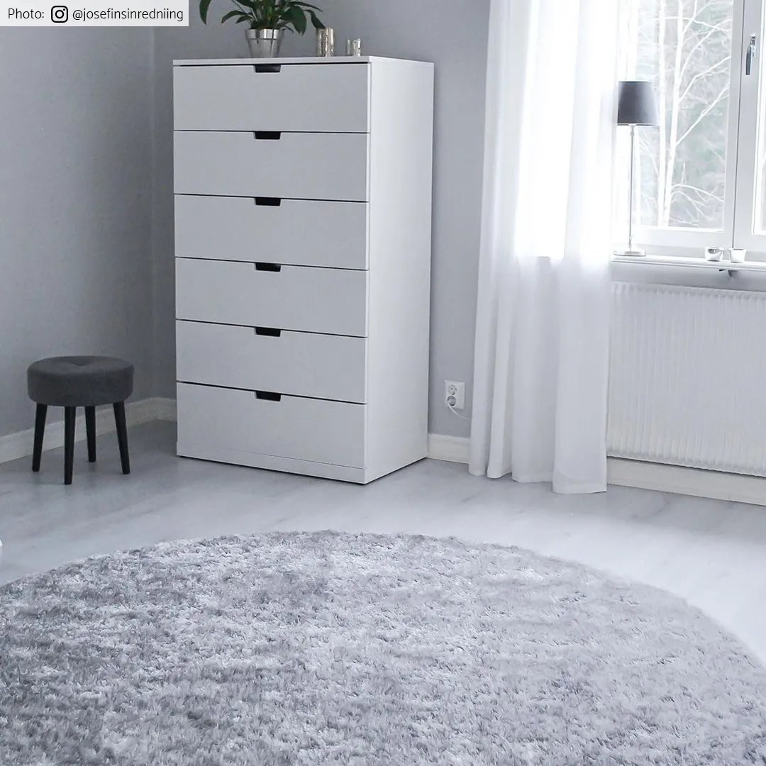 Koberce okrúhle - Cosy (strieborná)