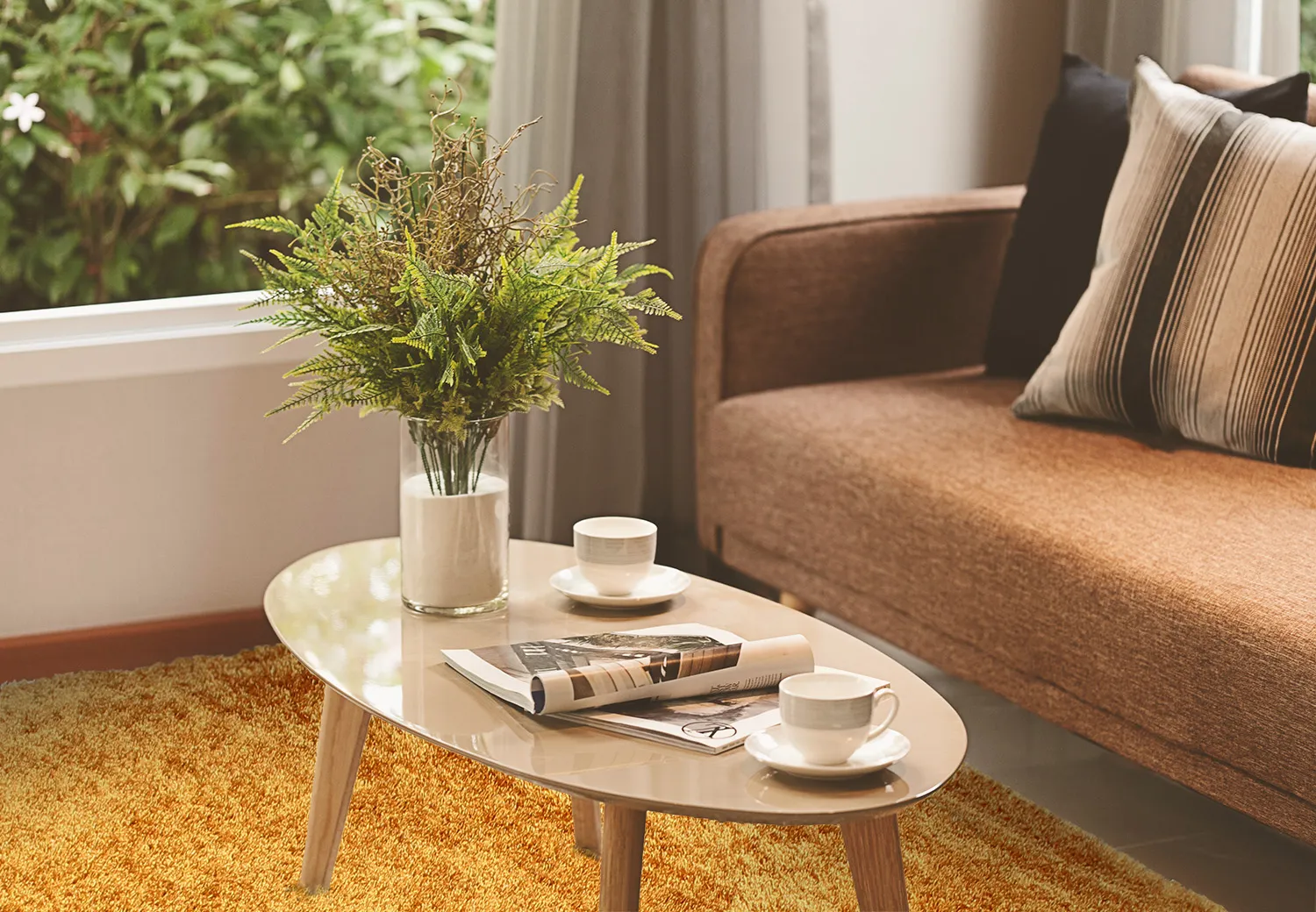 Hladké koberce - Cosy (okrový)