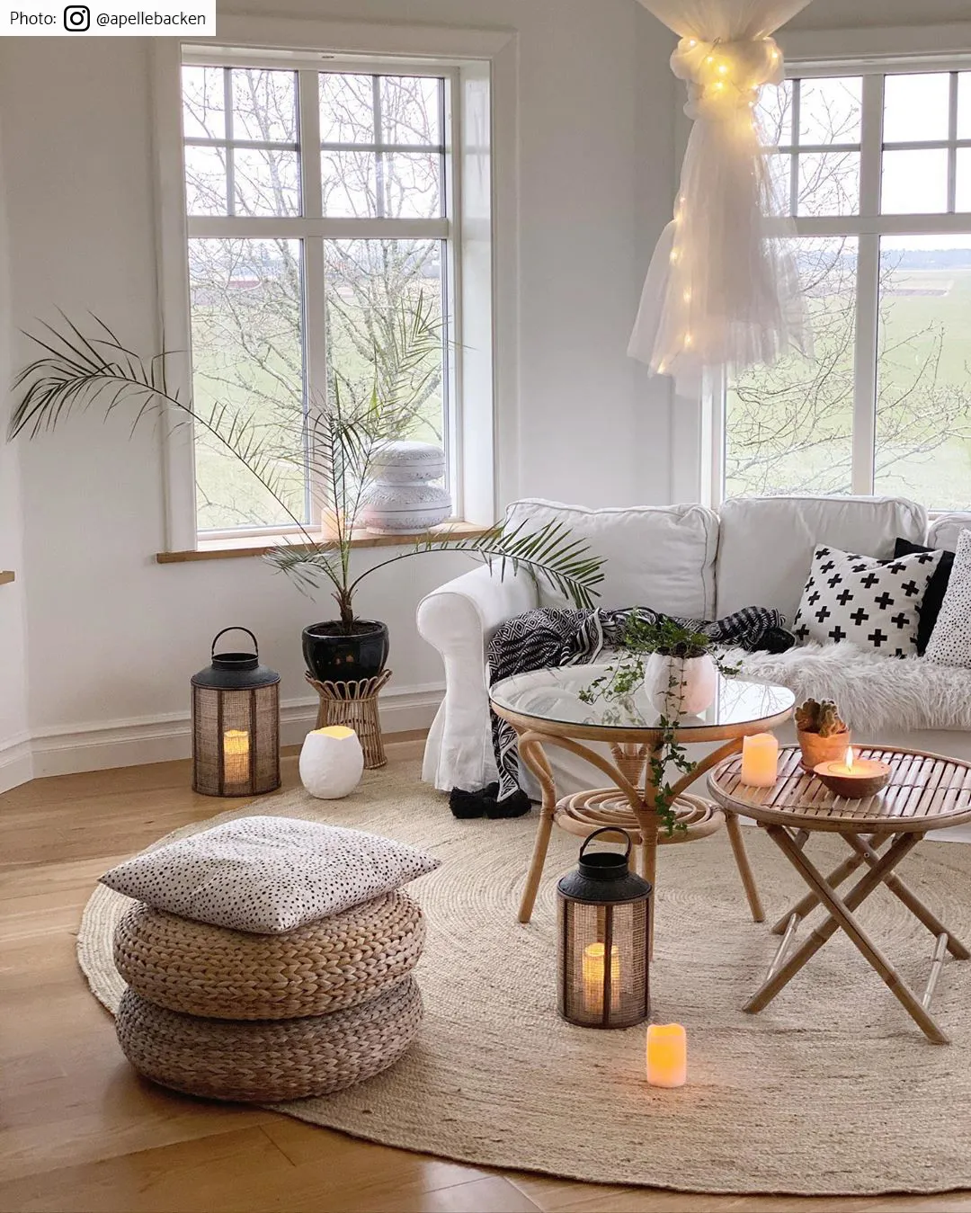 Kruhové koberce - Pletenina (juta)