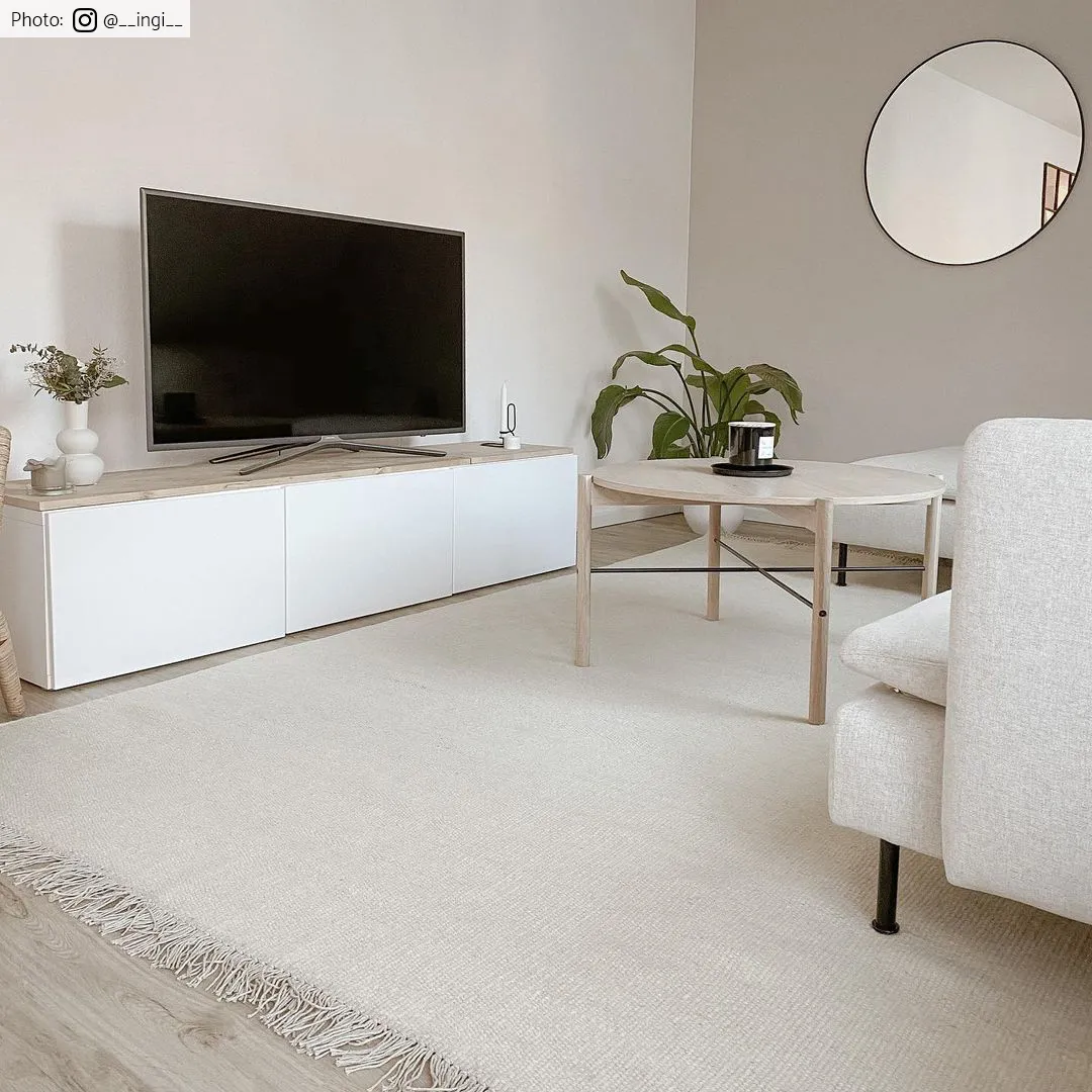 Vlnený koberec - Bibury (krém)