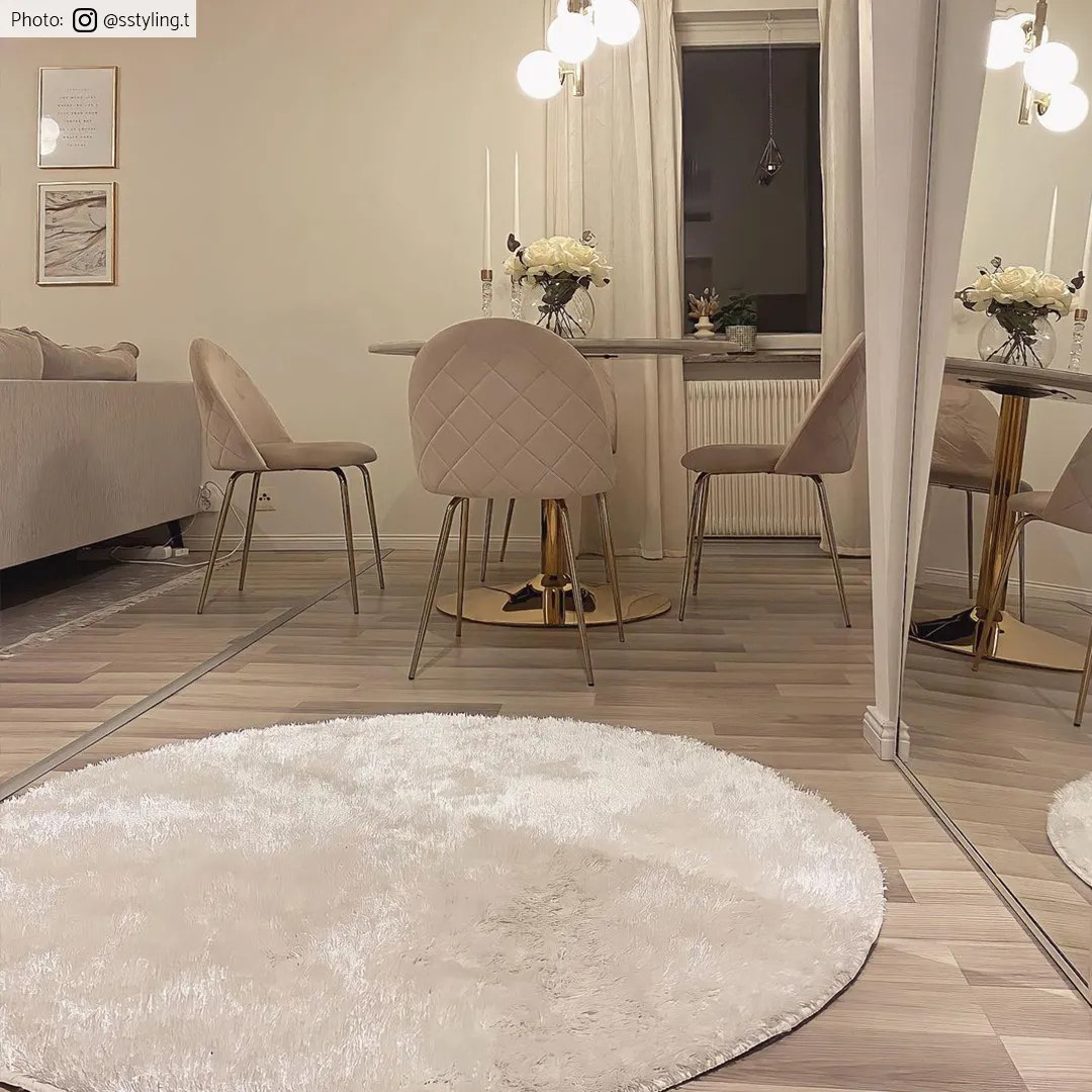 Kruhové koberce - Cosy (biela)