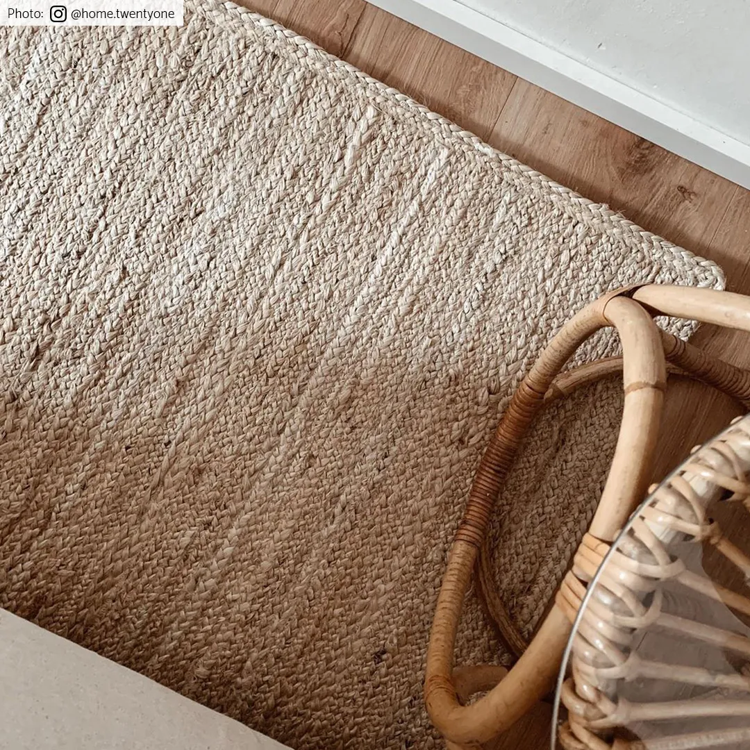Jutový koberec - Pletenina (juta)