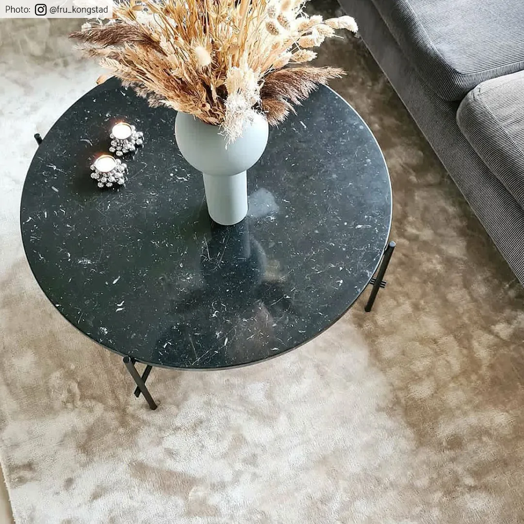 Viskózový koberec - Jodhpur Špeciálna Luxusná Edícia (svetlo šedá/bežová)