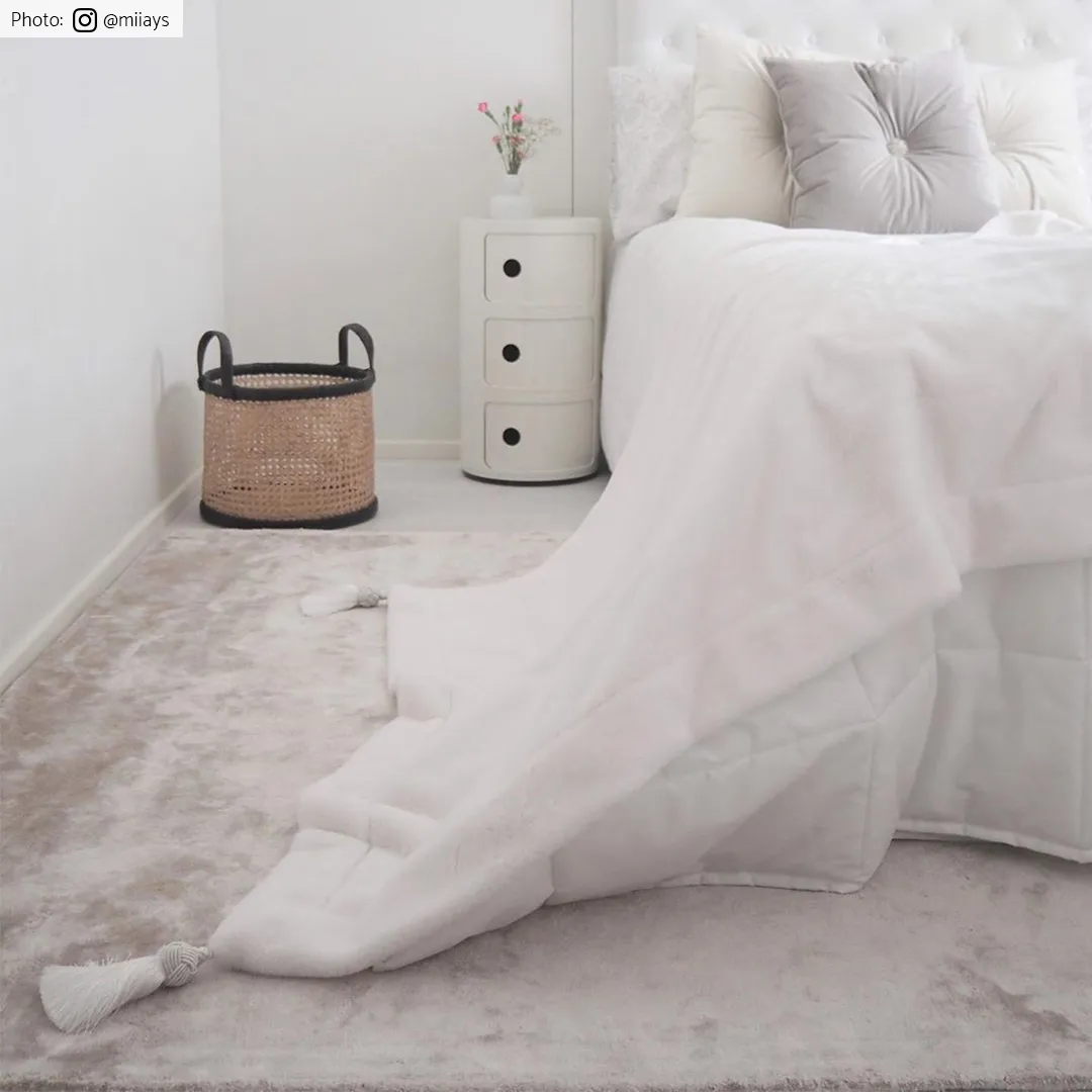 Viskózový koberec - Jodhpur Špeciálna Luxusná Edícia (svetlo šedá/bežová)