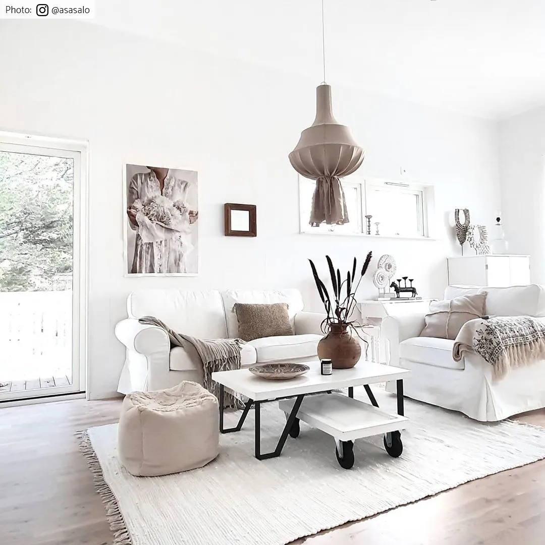 Koberec z kusov - Silje (biela)