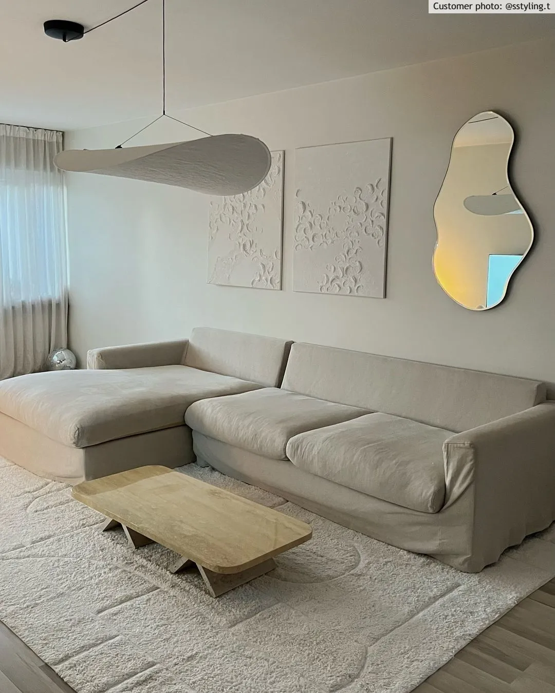 Koberce s dlhým vlasom - Cremona Natural Cotton Shaggy (offwhite)