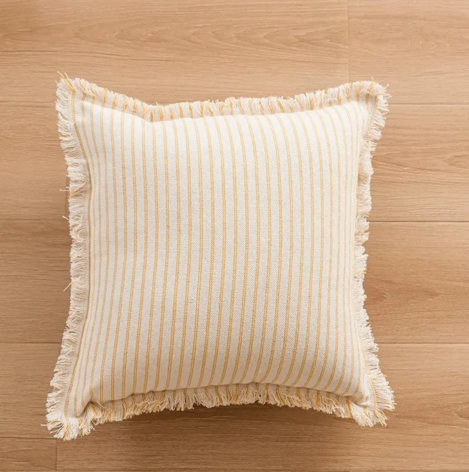 Puzdro na vankúš - Fringed (žlté)