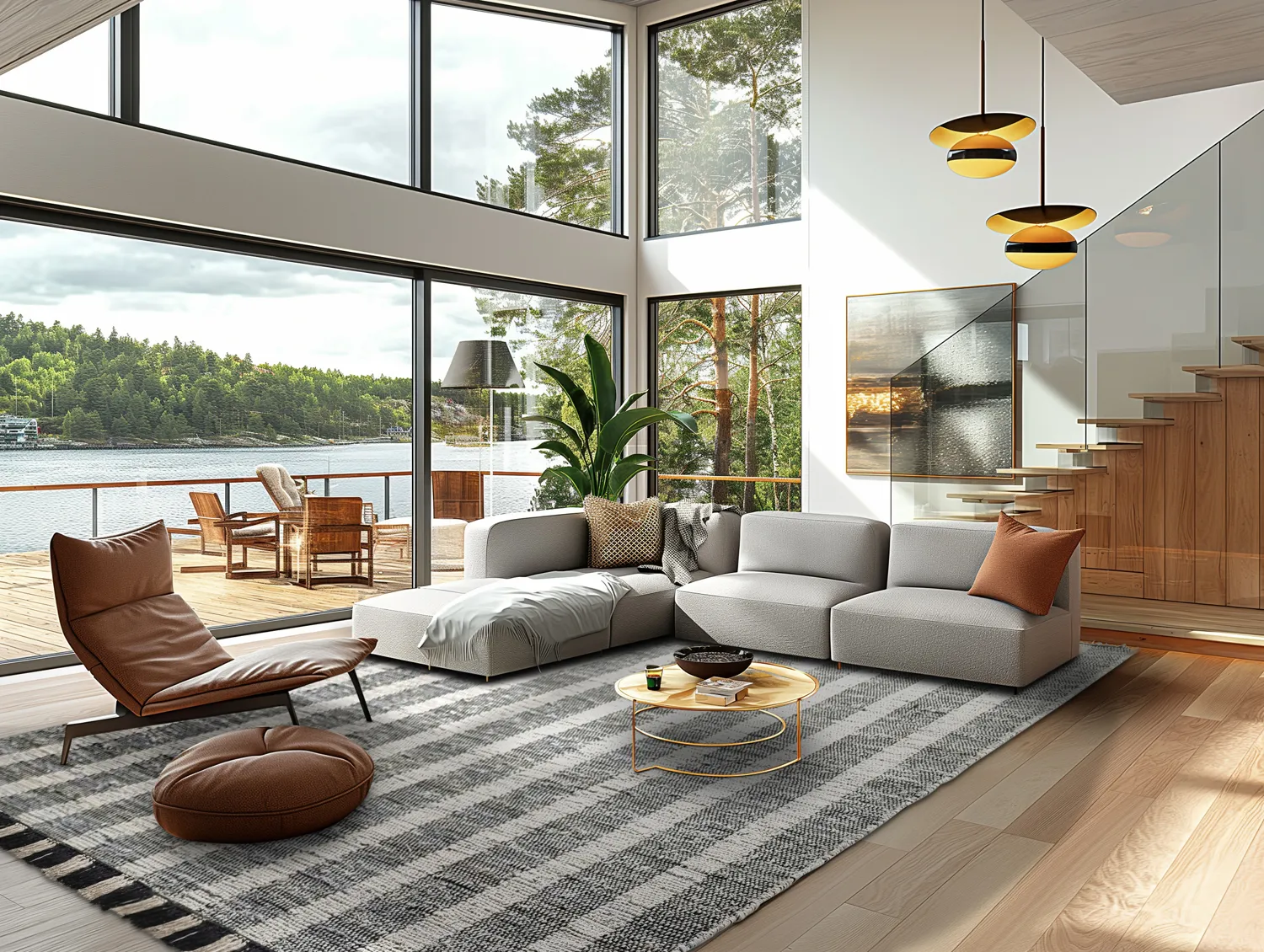 Džínový koberec - Ally (čierny/biely)