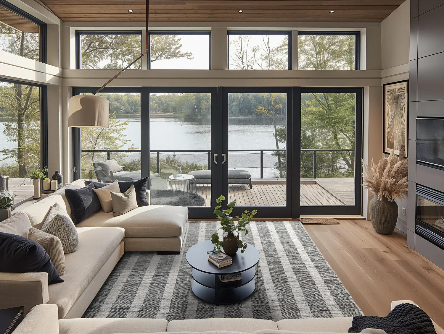 Džínový koberec - Ally (čierny/biely)