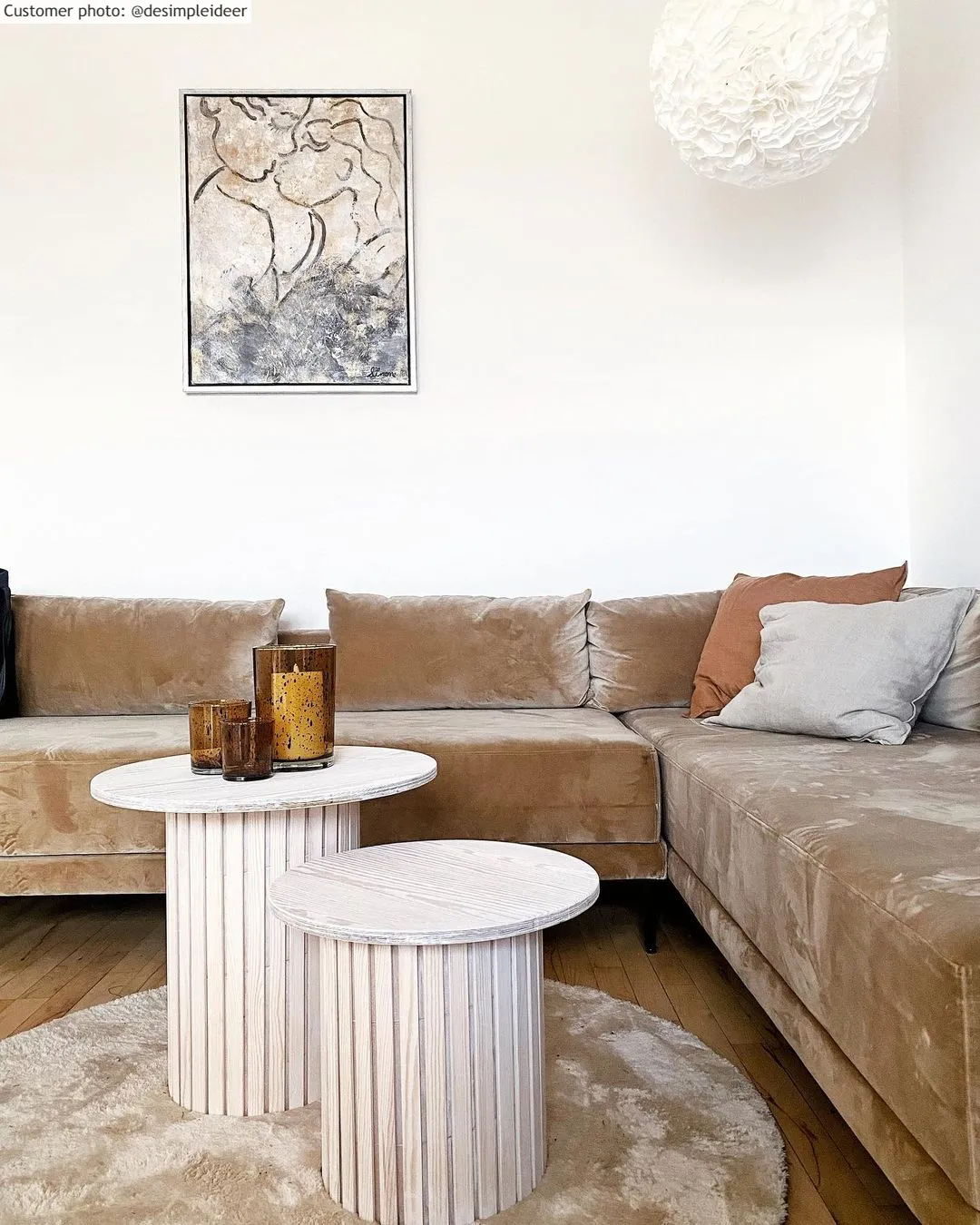 Koberce okrúhle - Aranga Super Soft Fur (béžová)