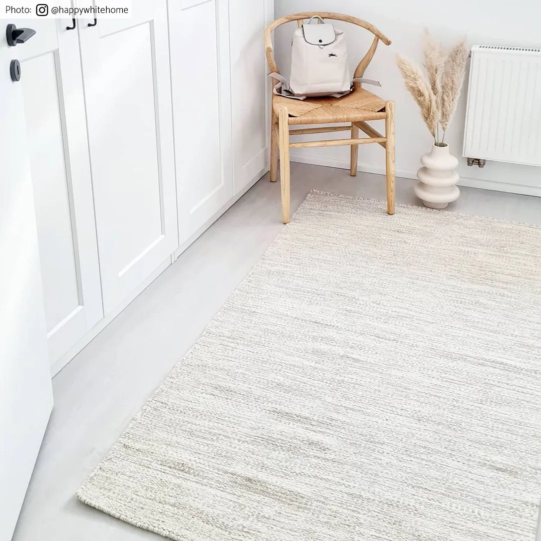 Vlnený koberec - Dhurry (prírodný)