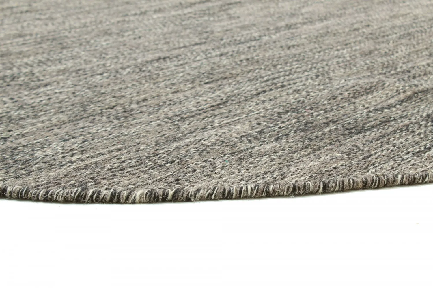 Kruhový koberec - Dhurry (antracit)