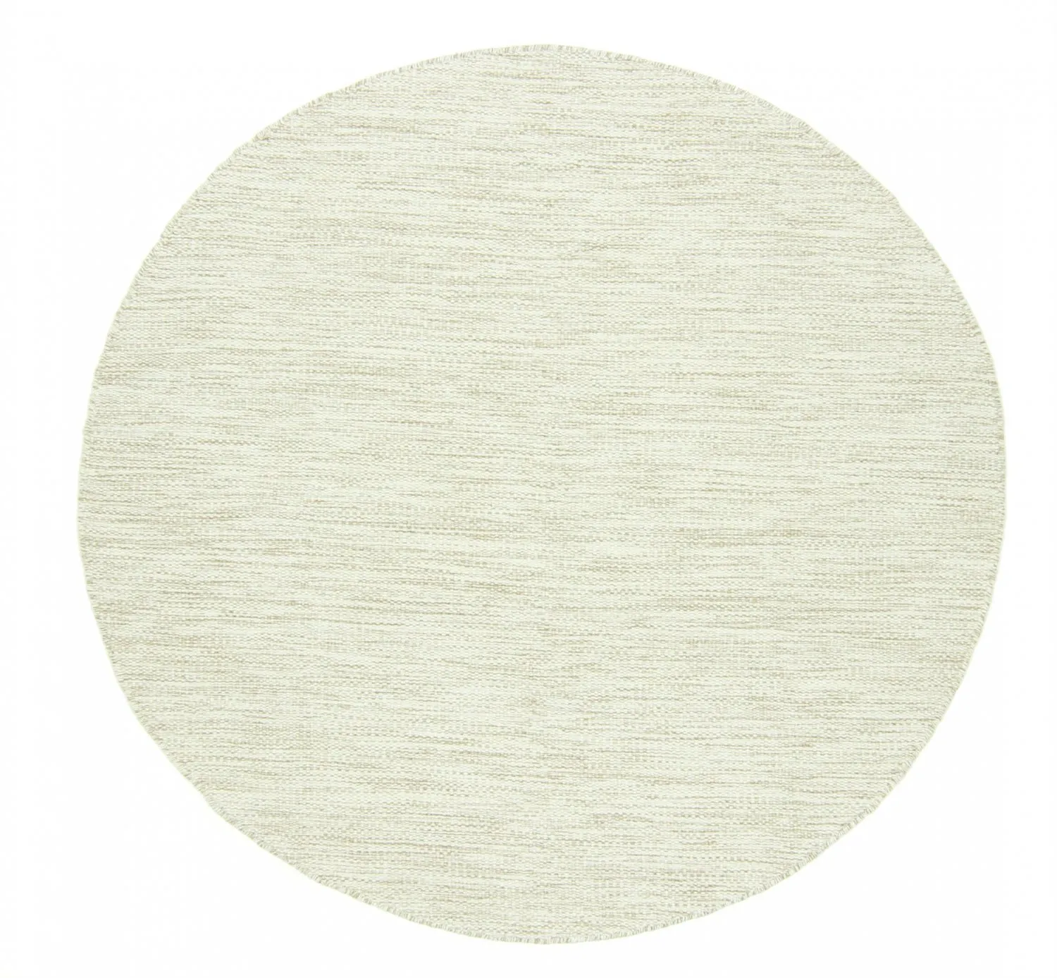 Kruhový koberec - Dhurry (prírodný)
